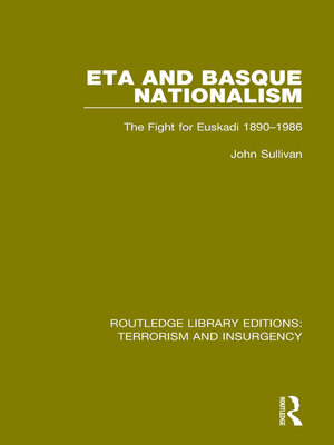 cover image of ETA and Basque Nationalism (RLE